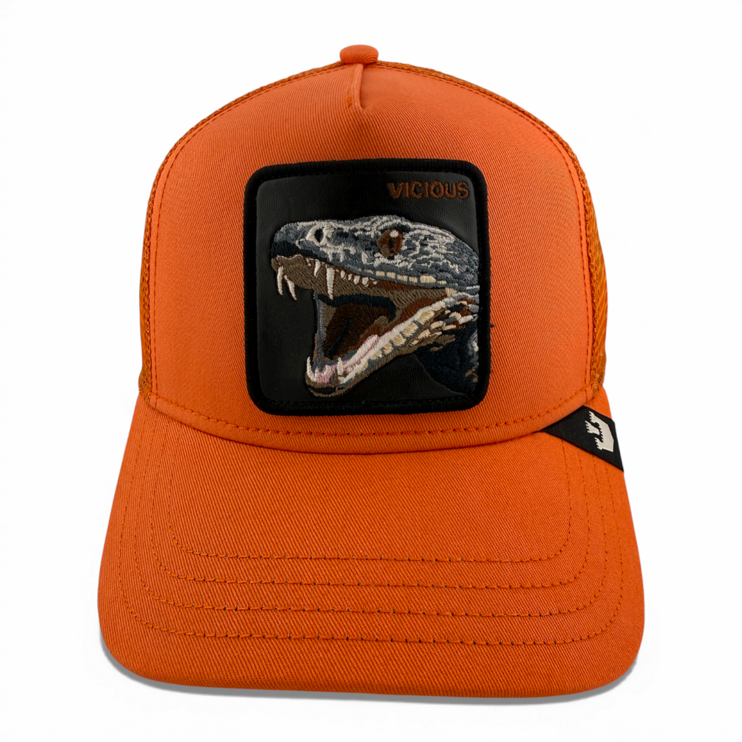 Goorin Bros The Vicious Snake Farm Mesh Back Trucker Snapback Adjustable Hat Cap