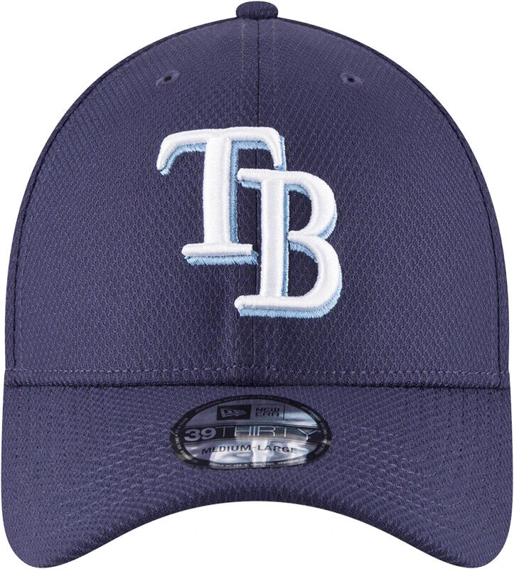 New Era Tampa Bay Rays Diamond MLB Blue 39THIRTY Flex Fit Hat Cap