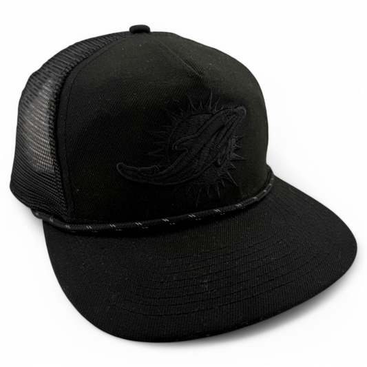 New Era Miami Dolphins NFL Black Rope The Golfer A-Frame Snapback Adjustable Hat