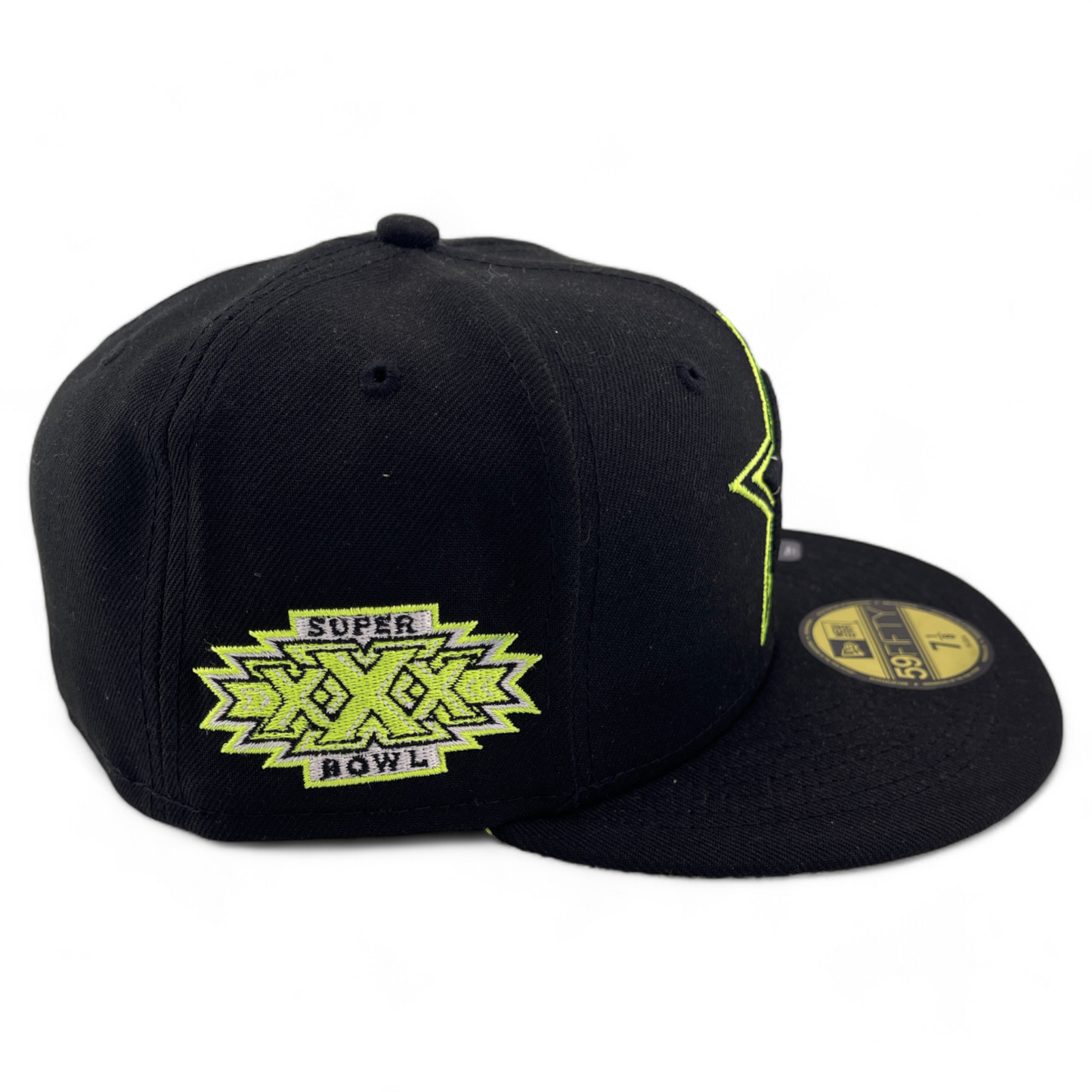 New Era Dallas Cowboys NFL Black Summer Pop Neon Green 59FIFTY Fitted Hat