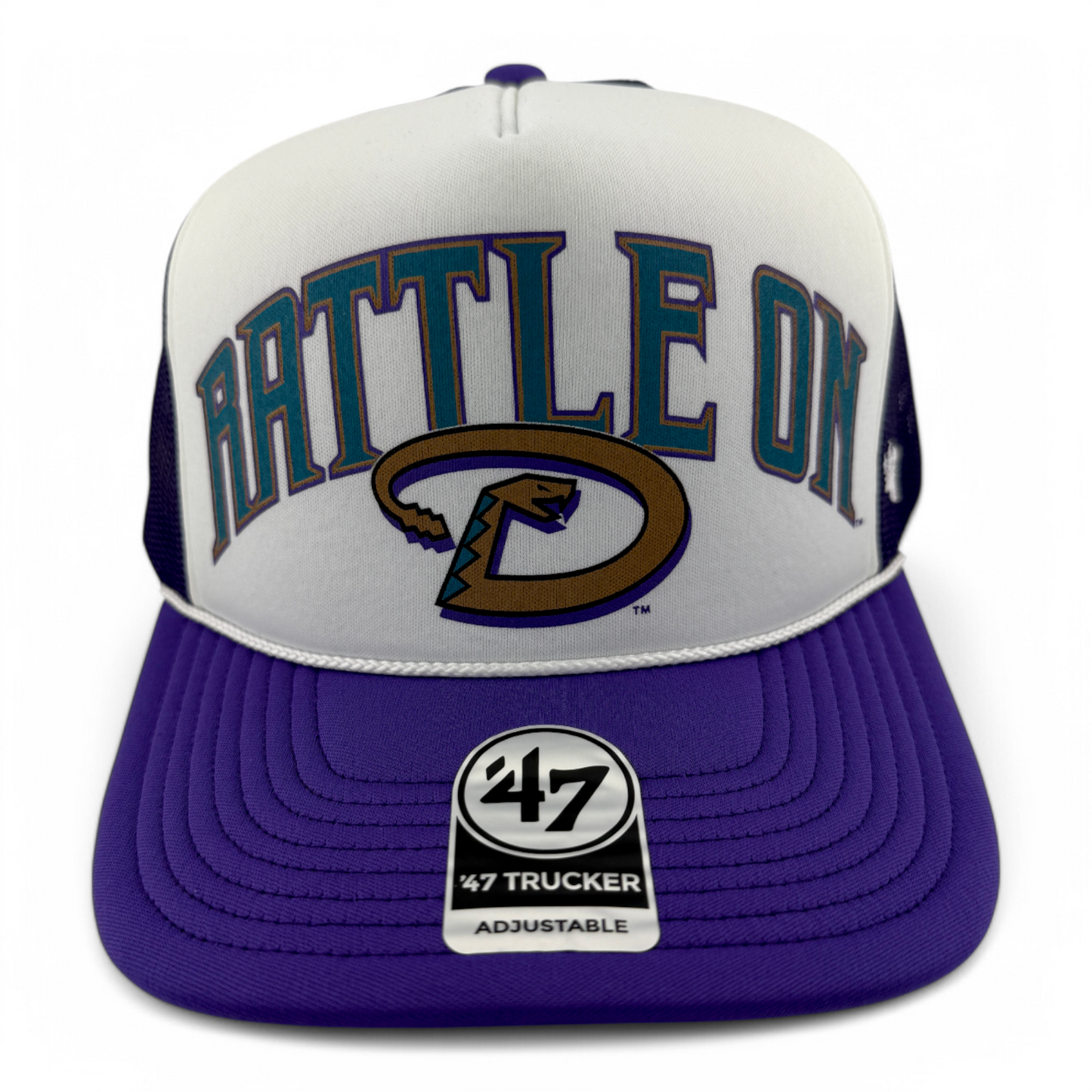 '47 Brand Arizona Diamondbacks MLB Region Foam Trucker Snapback Mesh Back Hat