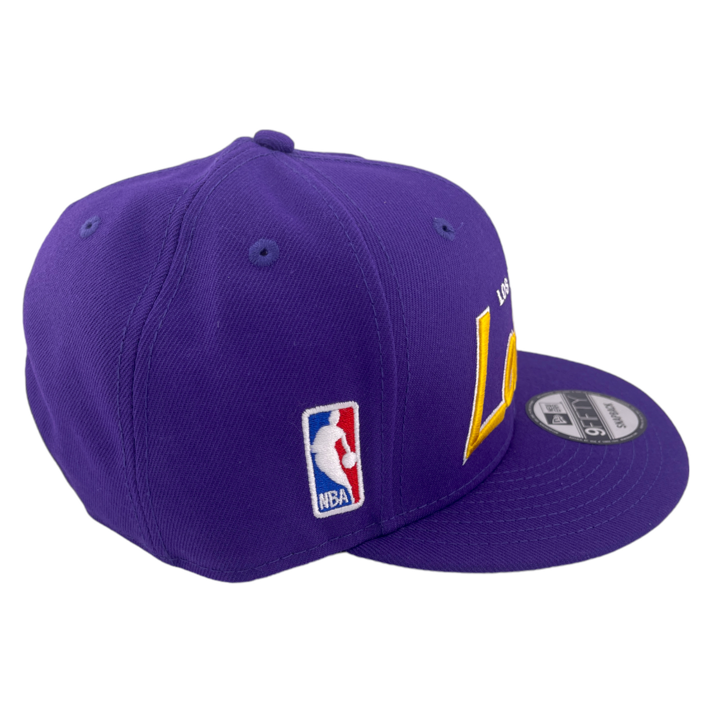 New Era Los Angeles Lakers Script Up Purple/Grey UV NBA 9FIFTY Snapback Hat Cap