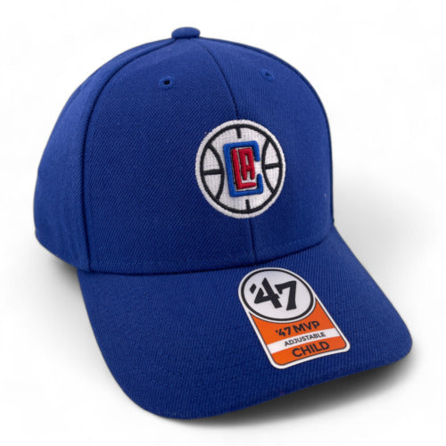 `47 Brand Los Angeles Clippers NBA Blue MVP Adjustable Hat Cap Kids Child Youth