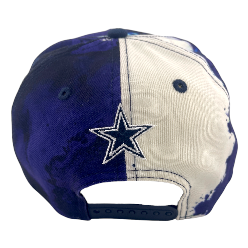 New Era Dallas Cowboys 2022 Sideline Ink Dye NFL Blue/White 9FIFTY Snapback Hat Cap