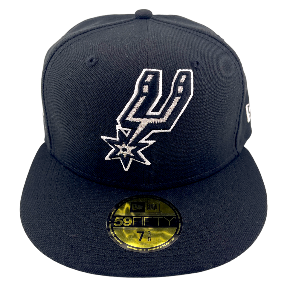 New Era San Antonio Spurs 5x Champions Patch Black/Purple UV 59Fifty Fitted Hat Cap