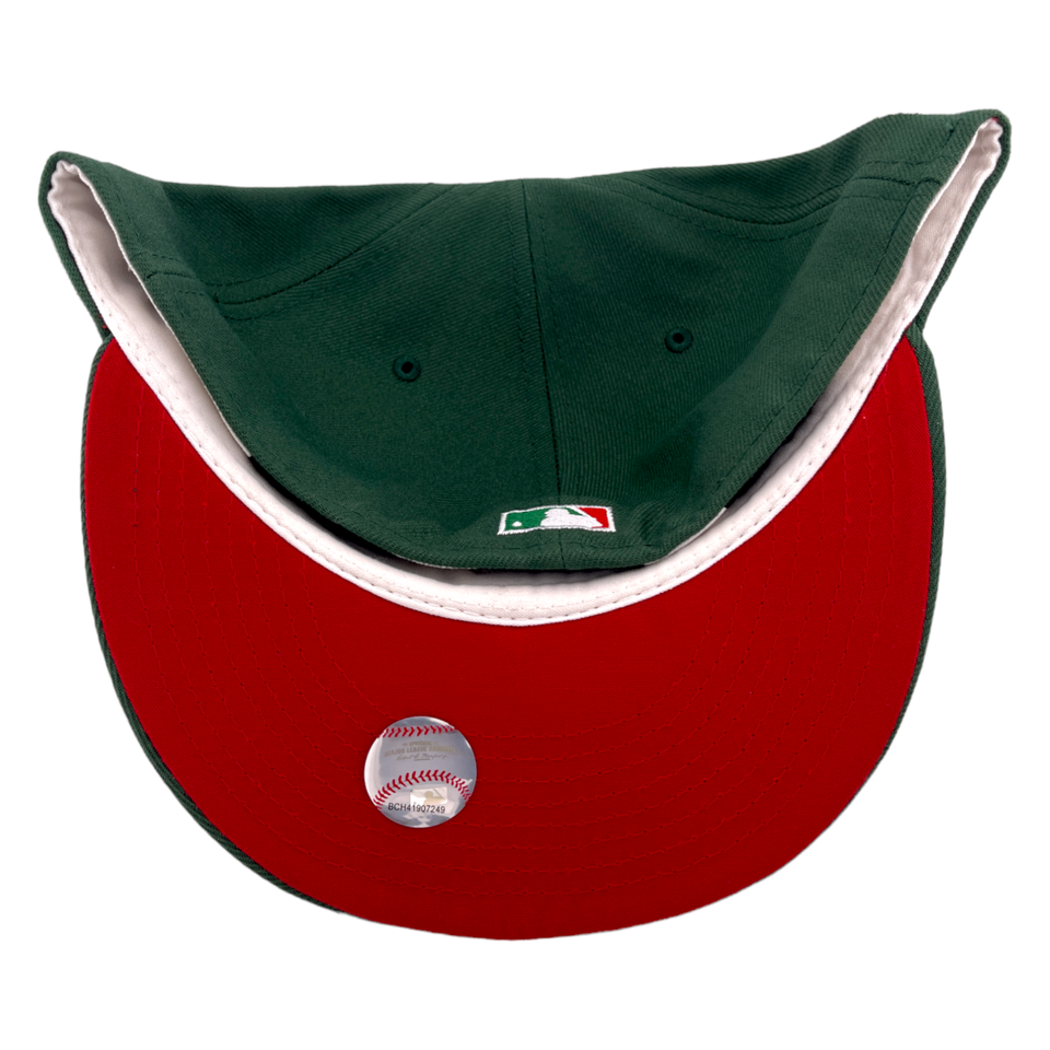 New Era Anaheim Angels 40th Season Side Patch Tinsel Pack Green/Red 59FIFTY Hat