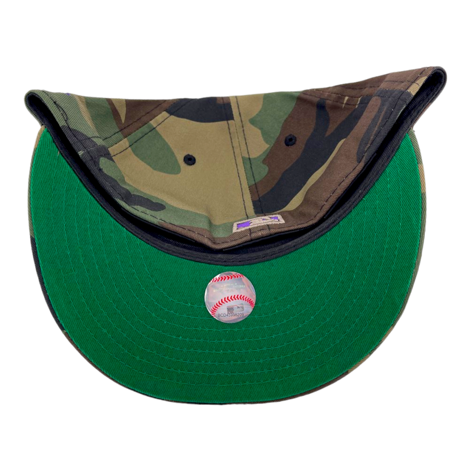 New Era Colorado Rockies Felt Patch Camo Camouflage Green UV 59FIFTY Hat Cap