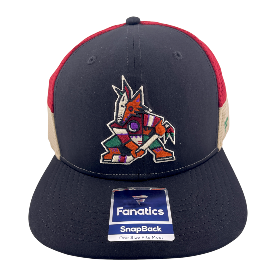 Fanatics Arizona Coyotes NHL Hockey Kachina Logo Snapback Adjustable Hat Cap