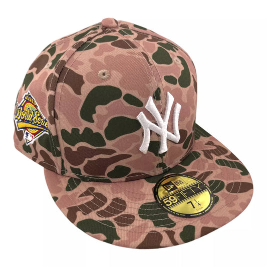 New Era New York Yankees 1996 World Series Patch Duck Camo 59FIFTY Fitted Hat Cap