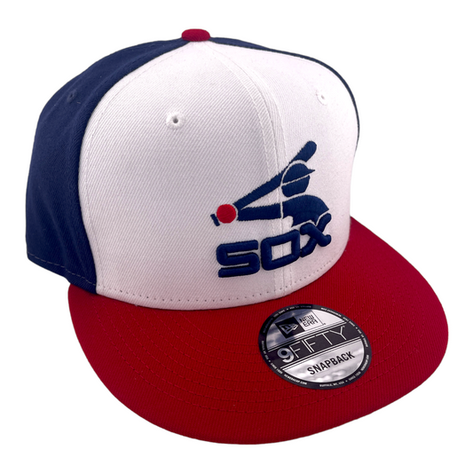 New Era Chicago White Sox Cooperstown Logo Blue/White/Red 9FIFTY Snapback Hat