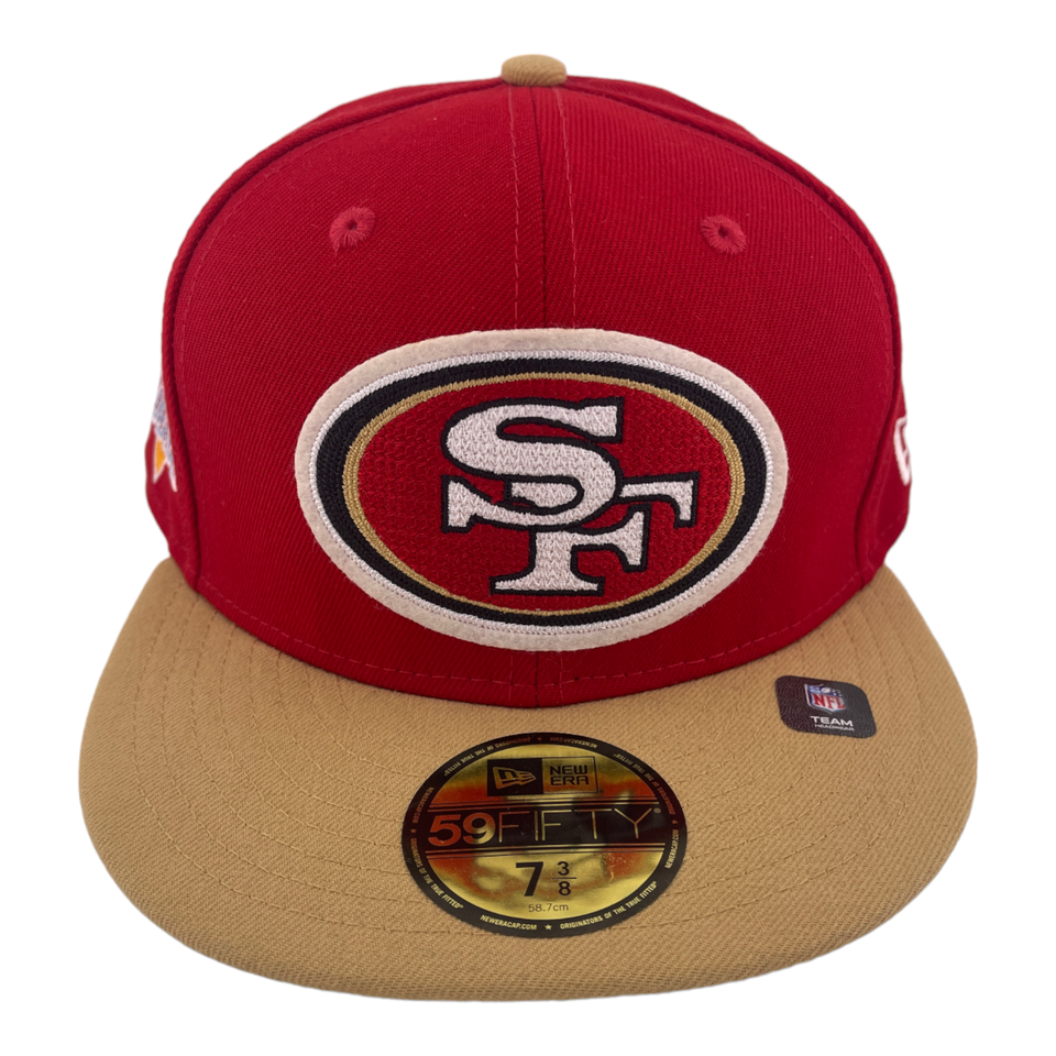 New Era San Francisco 49ers Super Bowl XXIX Patch Letterman 59FIFTY Fitted Hat Cap