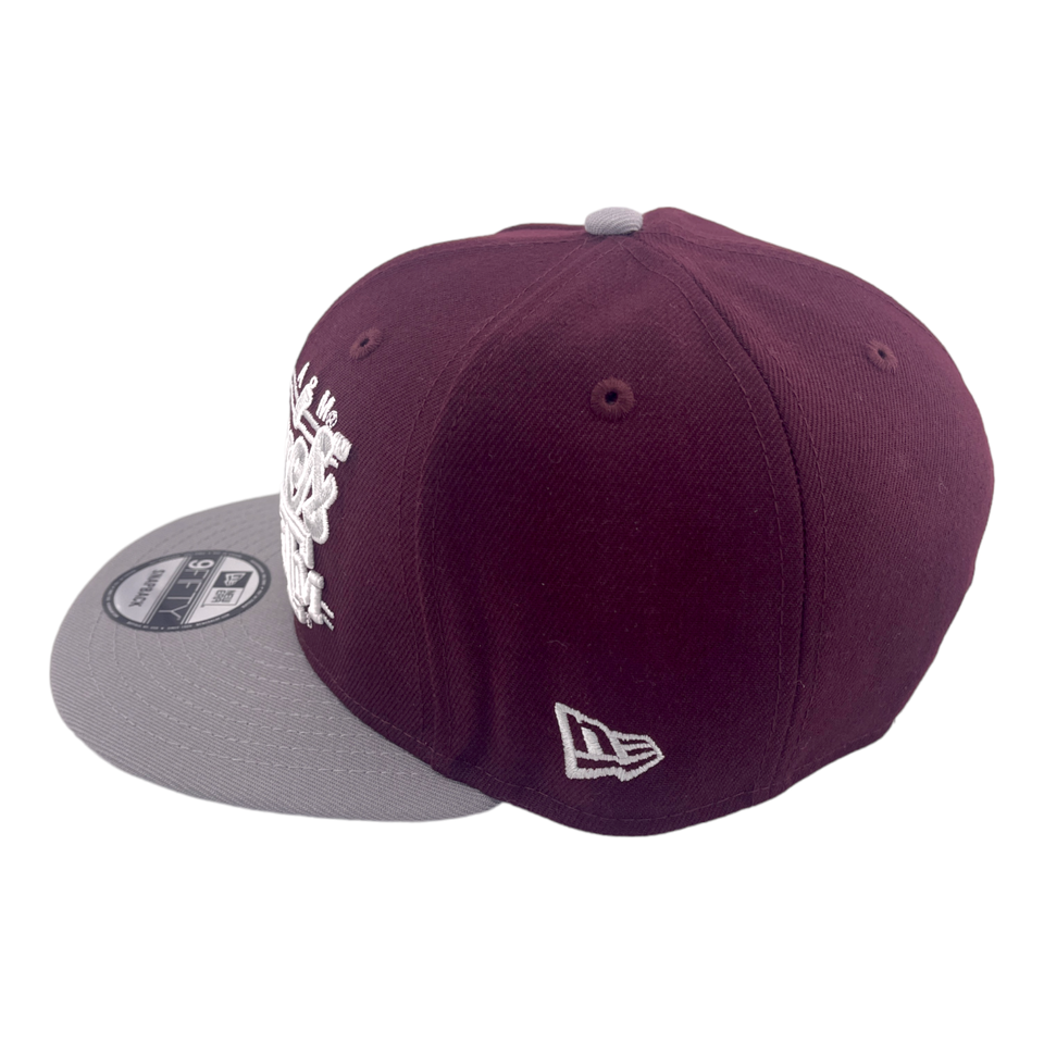 New Era Texas A & M Aggies Team Script NCAA Maroon/Grey UV 9FIFTY Snapback Hat Cap