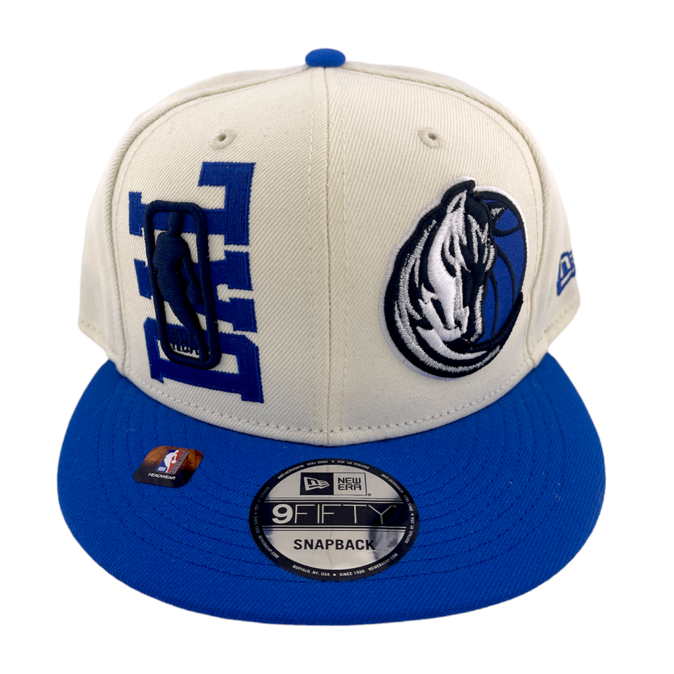 New Era Dallas Mavericks 2022 Draft Hat White/Blue/Grey NBA 9FIFTY Snapback Hat Cap