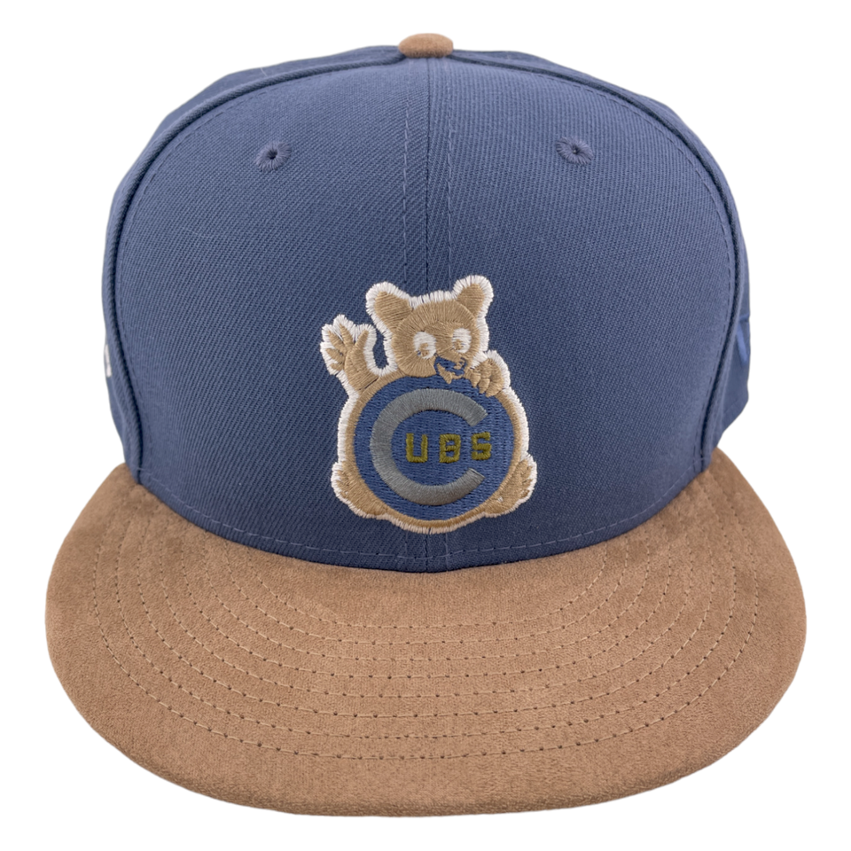 New Era Chicago Cubs 1990 All-Star Game Patch Suede Brown 59FIFTY Fitted Hat