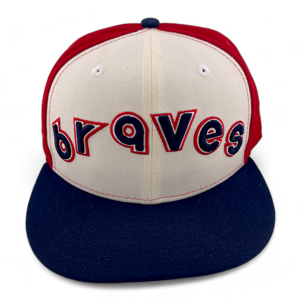 New Era Atlanta Braves MLB Retro Fun Logo Pack Red/Blue 59Fifty Fitted Hat