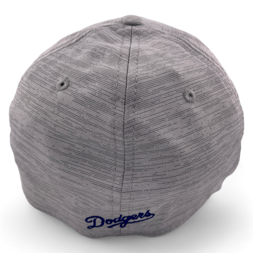 New Era Los Angeles Dodgers MLB 2023 Clubhouse Grey 39Thirty Stretch Fit Hat Cap