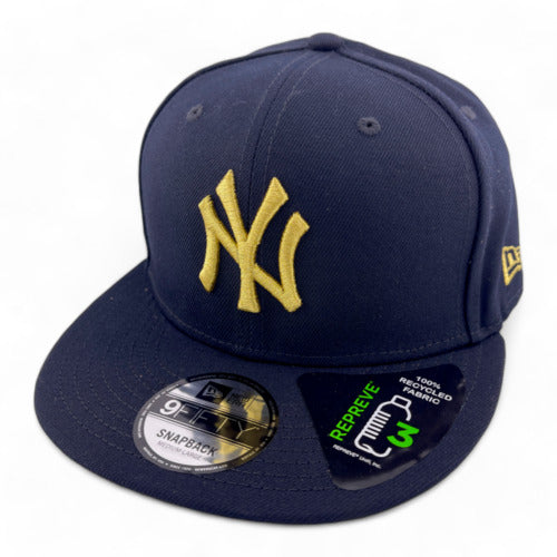 New Era New York Yankees Repreve Metallic Logo 9FIFTY Snapback Adjustable Hat Cap