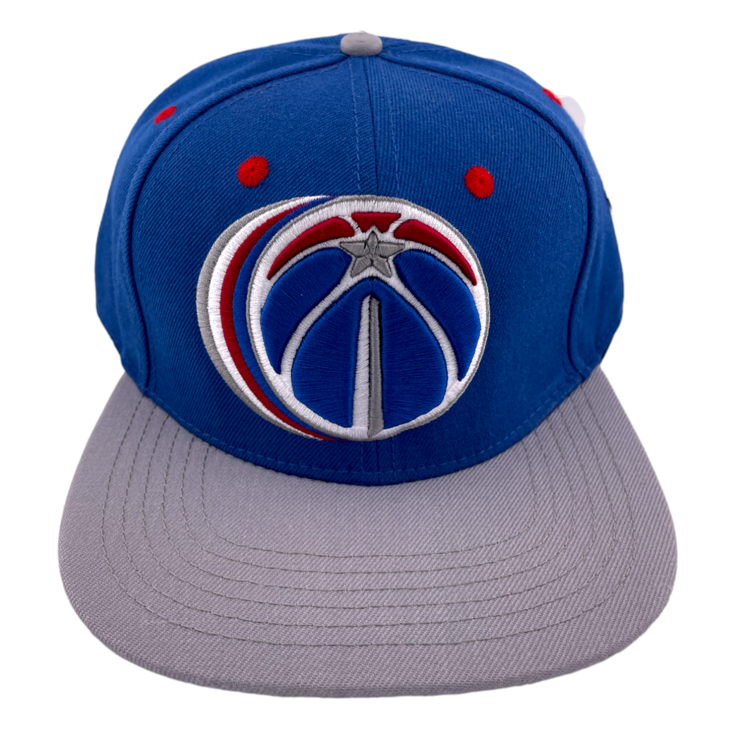 Pro Standard Washington Wizards Ball Logo Blue/Gray UV Snapback Adjustable Hat Cap