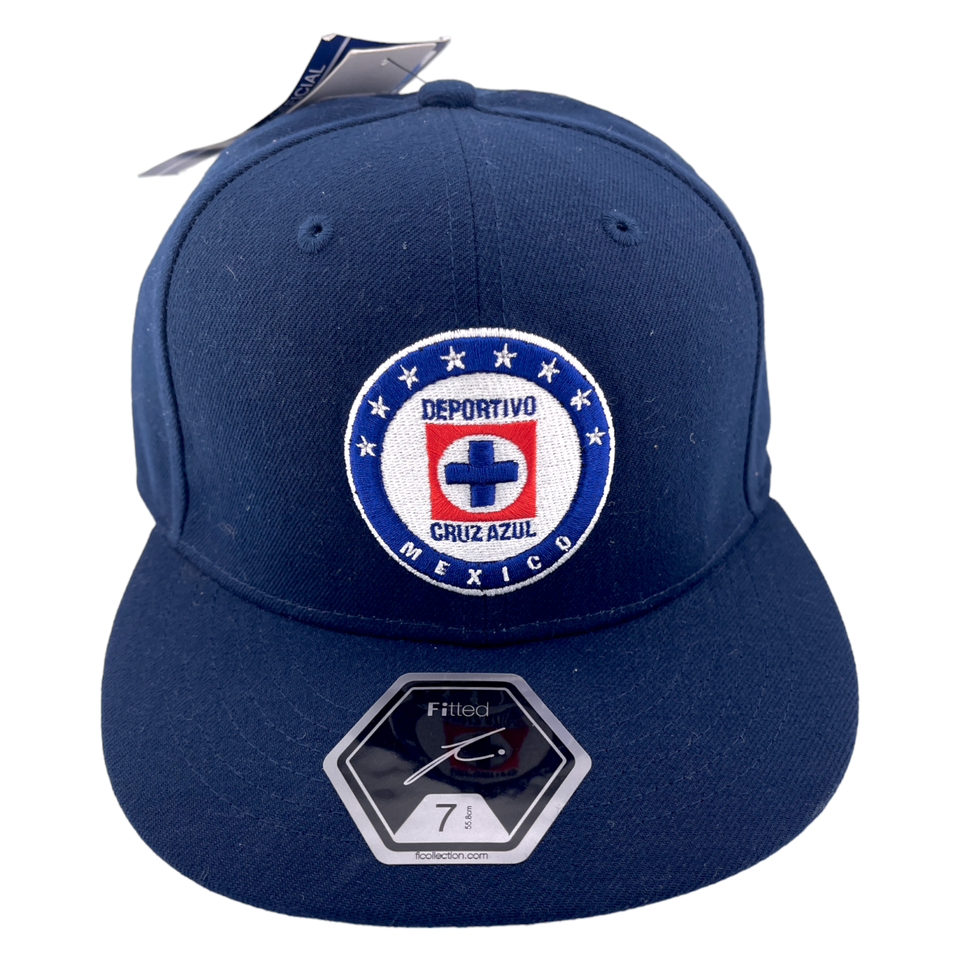 NEW Fi Collection Club Cruz Azul Mexico Dawn FT-90 Pro Blue/Grey UV Fitted Hat Cap