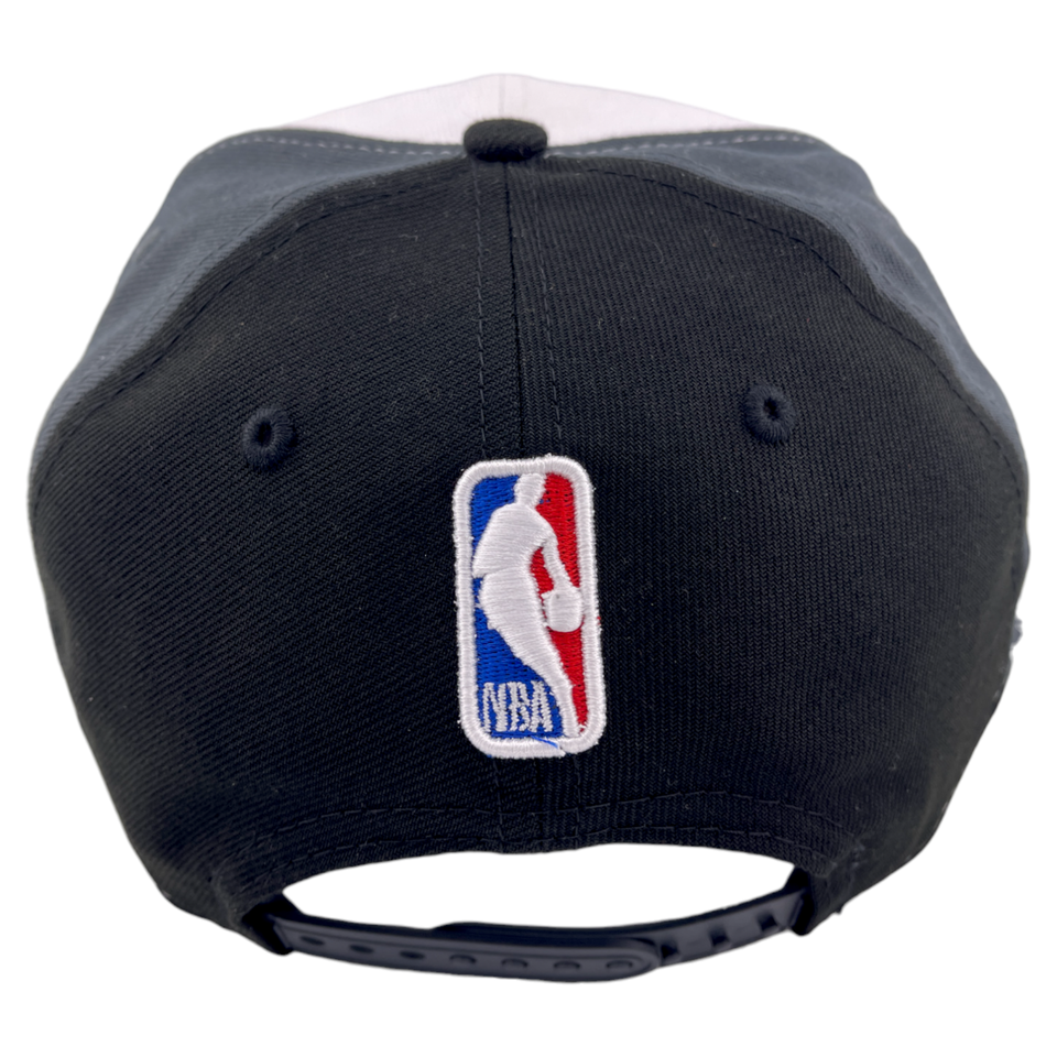 New Era Brooklyn Nets Back Half Black/White/Gray UV NBA 9FIFTY Snapback Hat Cap