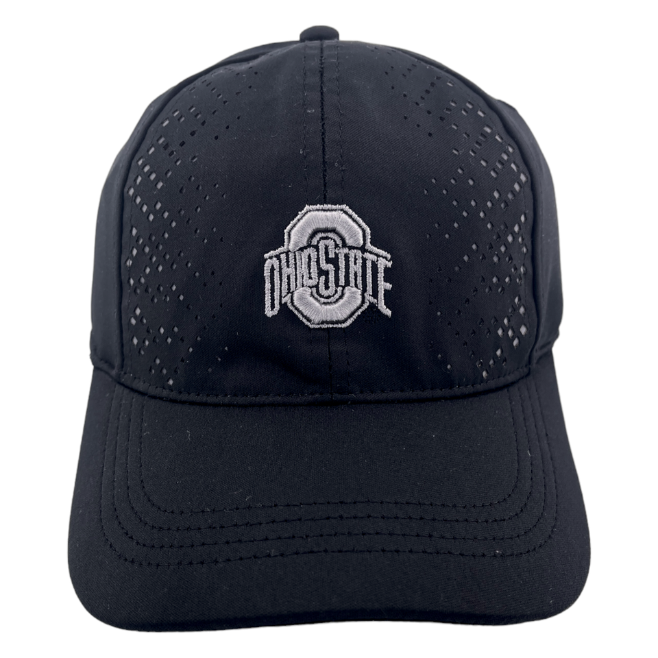 Ohio State Buckeyes NCAA All Black Women’s Sport Stretch Flex Fit Hat Cap