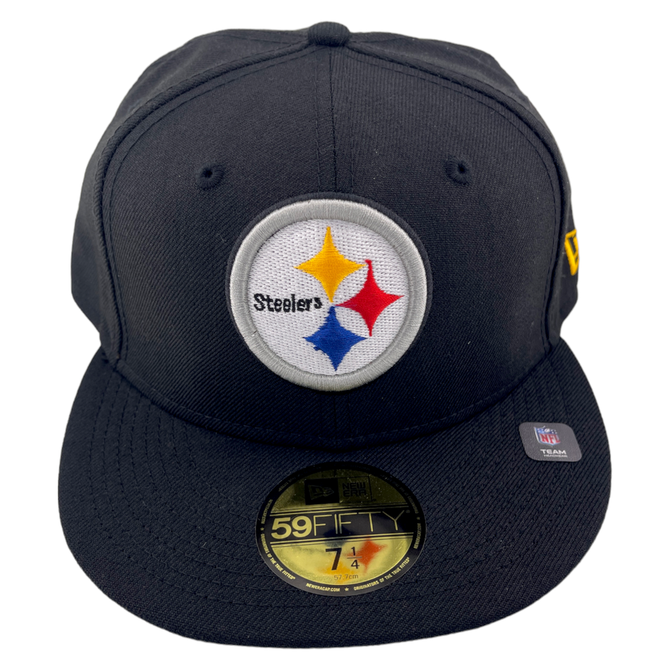 New Era Pittsburgh Steelers Classic Omaha Black/Grey UV 59Fifty Fitted Hat Cap