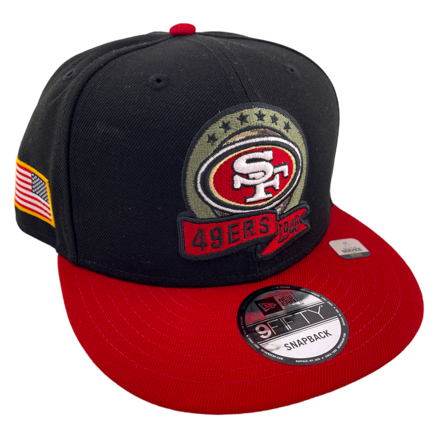 New Era San Francisco 49ers NFL 2022 Salute to Service Camo 9FIFTY Snapback Hat Cap