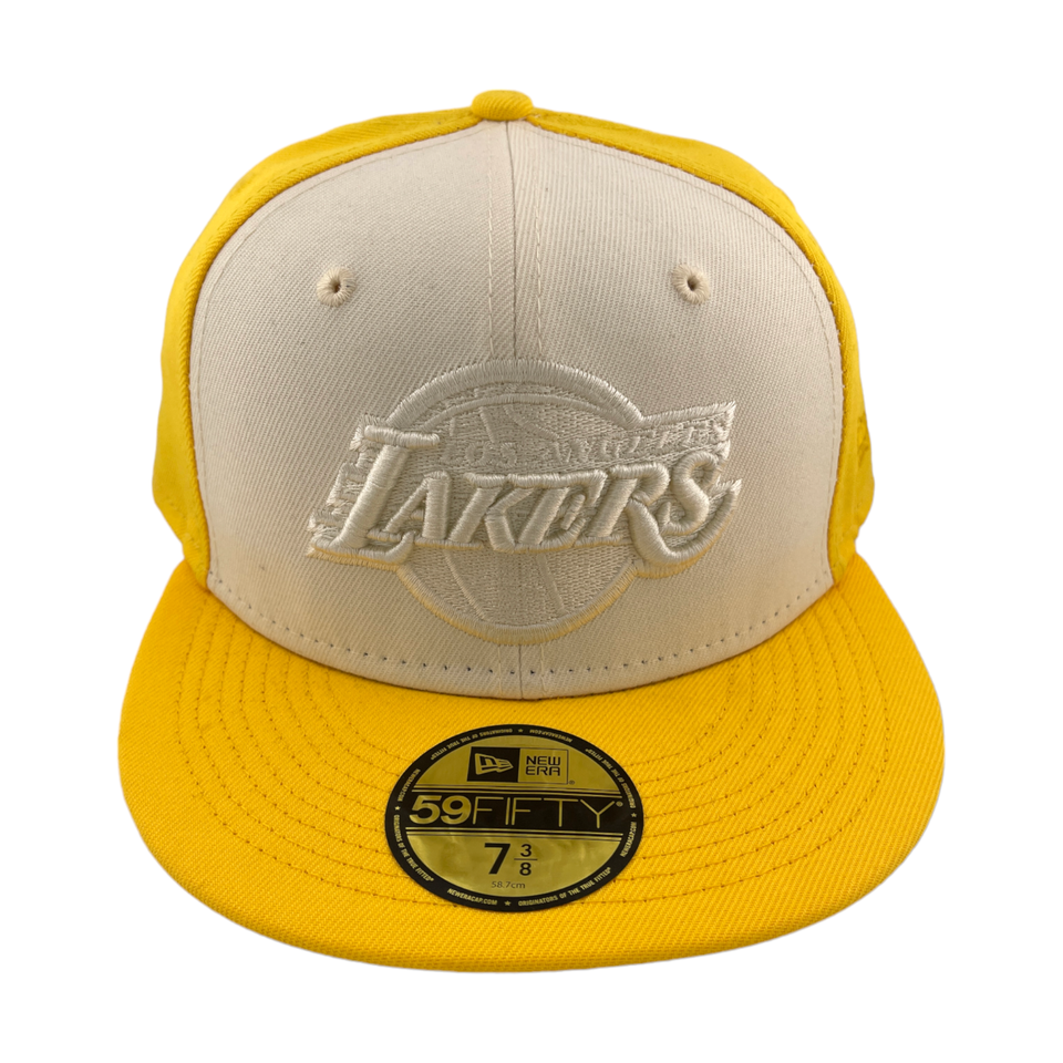 New Era Los Angeles Lakers 2 Tone Pack Yellow/Grey UV NBA 59Fifty Fitted Hat