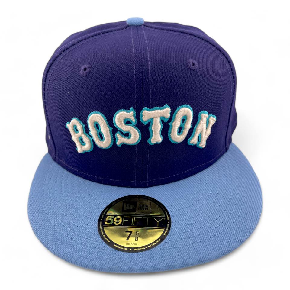 New Era Boston Red Sox MLB 2004 World Series Purple Sky Pack 59Fifty Fitted Hat