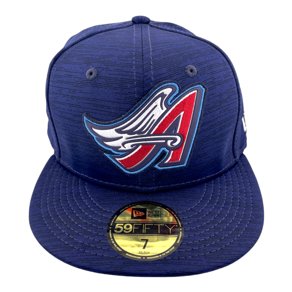 New Era Los Angeles Angels 2023 Clubhouse Blue/Grey UV MLB 59FIFTY Fitted Hat Cap