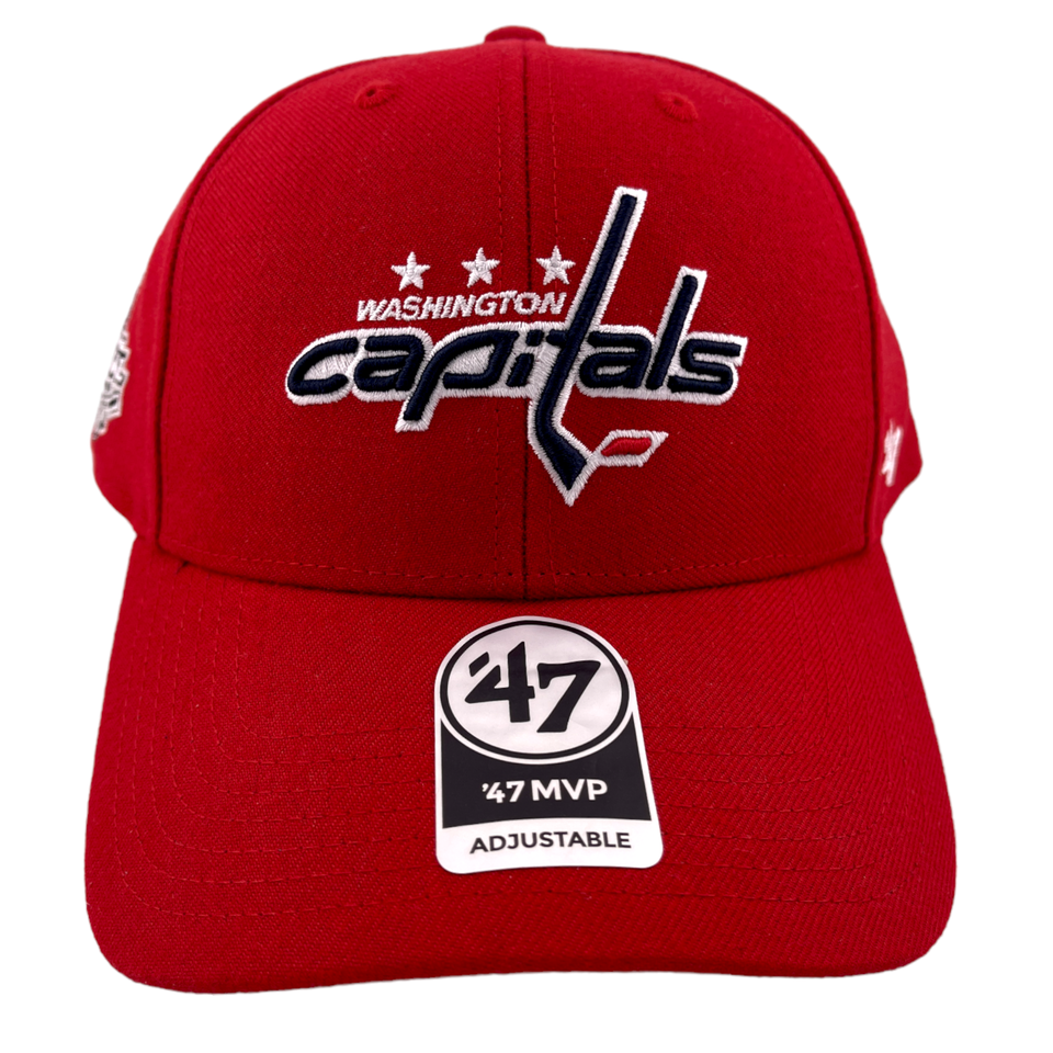 '47 Brand MVP Washington Capitals NHL 2018 Stanley Cup Side Patch Adjustable Hat Cap