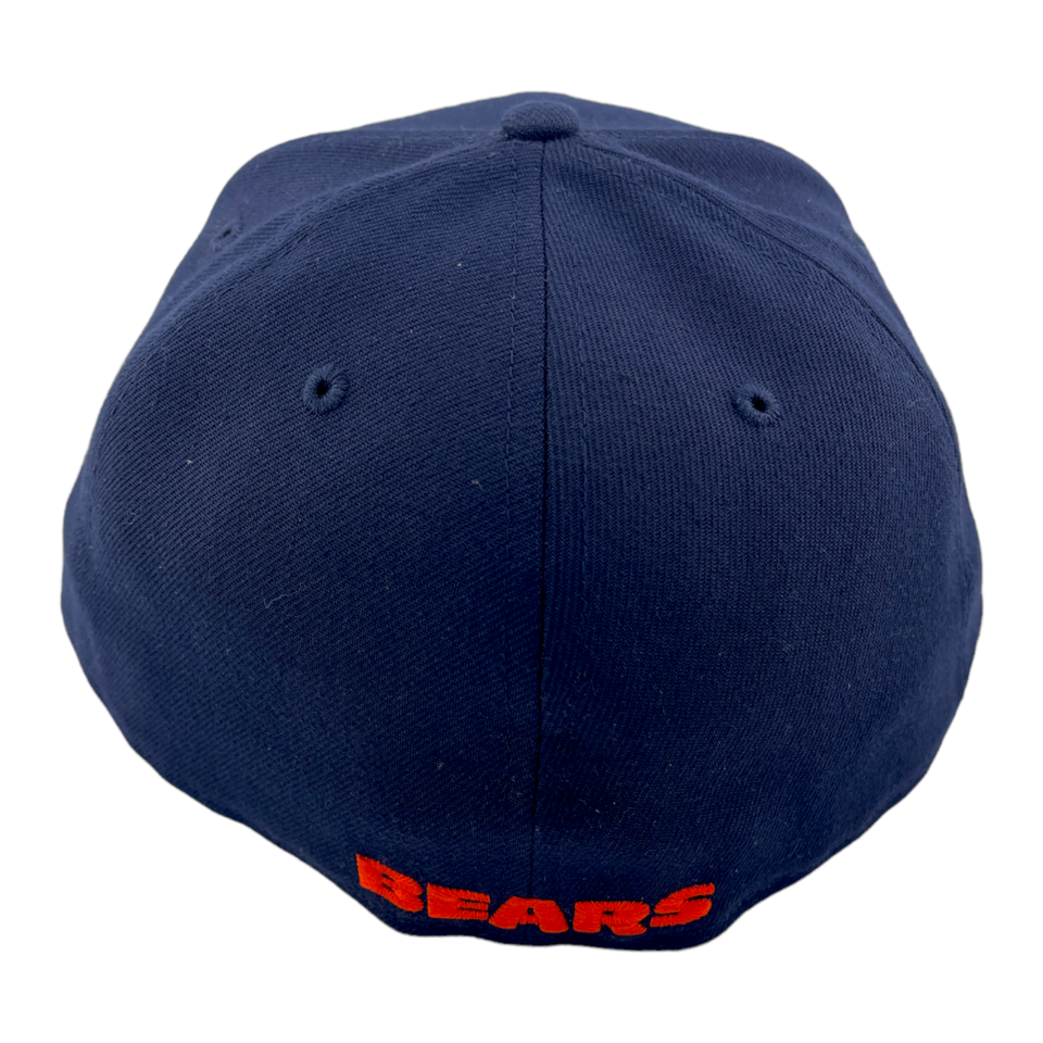 New Era Chicago Bears Basic Bear Logo Navy Blue/Grey UV 59Fifty Fitted Hat Cap