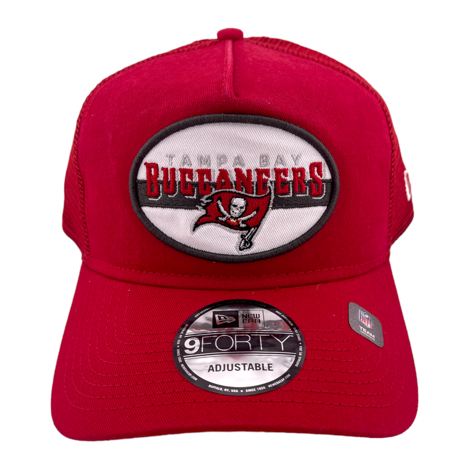 New Era Tampa Bay Buccaneers NFL Oval 9Forty A-Frame Snapback Adjustable Hat Cap