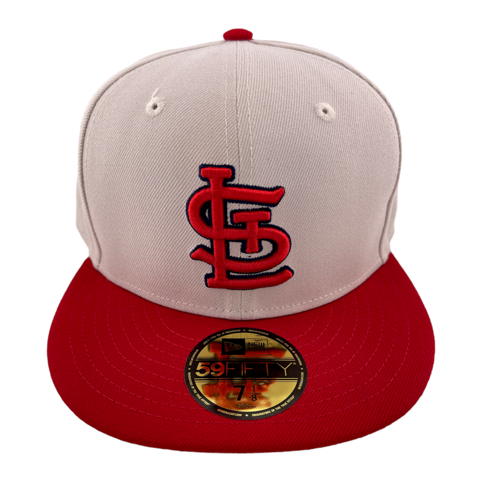 ~NEW DROP~ New Era St. Louis Cardinals MLB World Class Letterman Rear 59Fifty Fitted Hat Cap