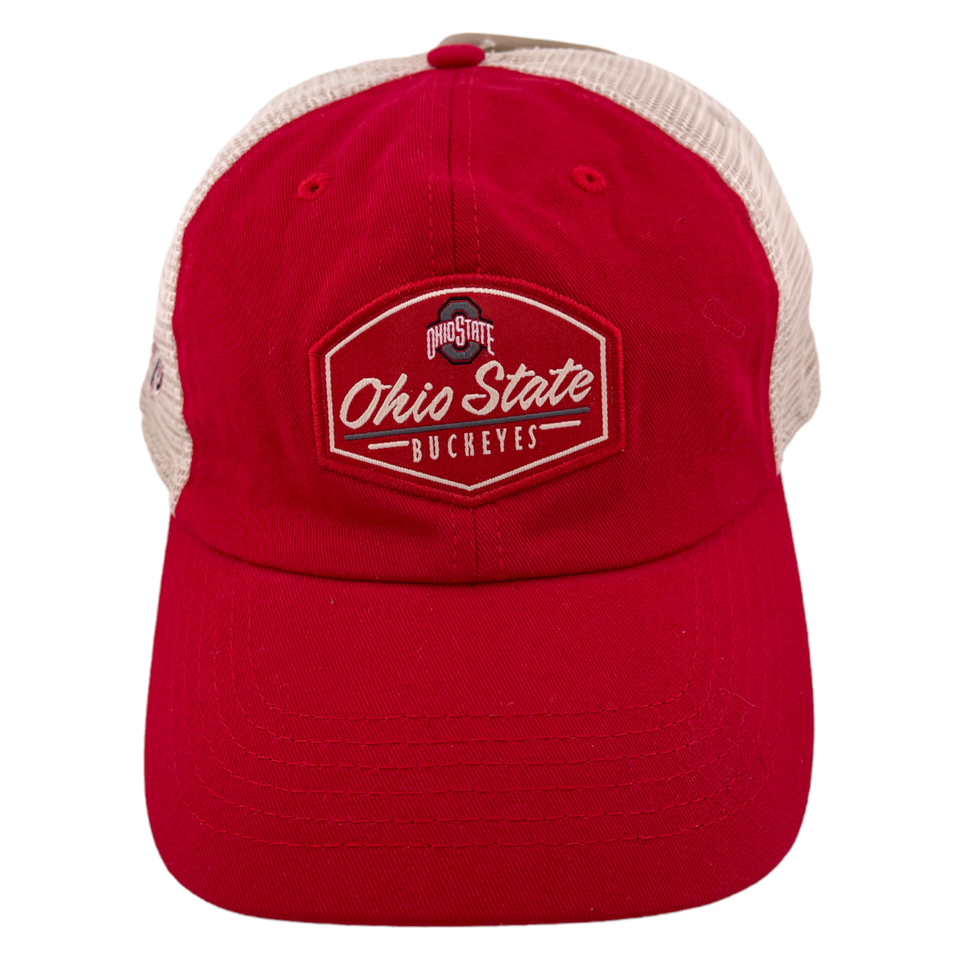 Ohio State University Buckeyes NCAA Wickler Mesh Back Trucker Adjustable Hat Cap