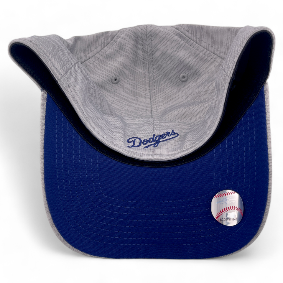 New Era Los Angeles Dodgers MLB 2023 Clubhouse Grey 39Thirty Stretch Fit Hat Cap