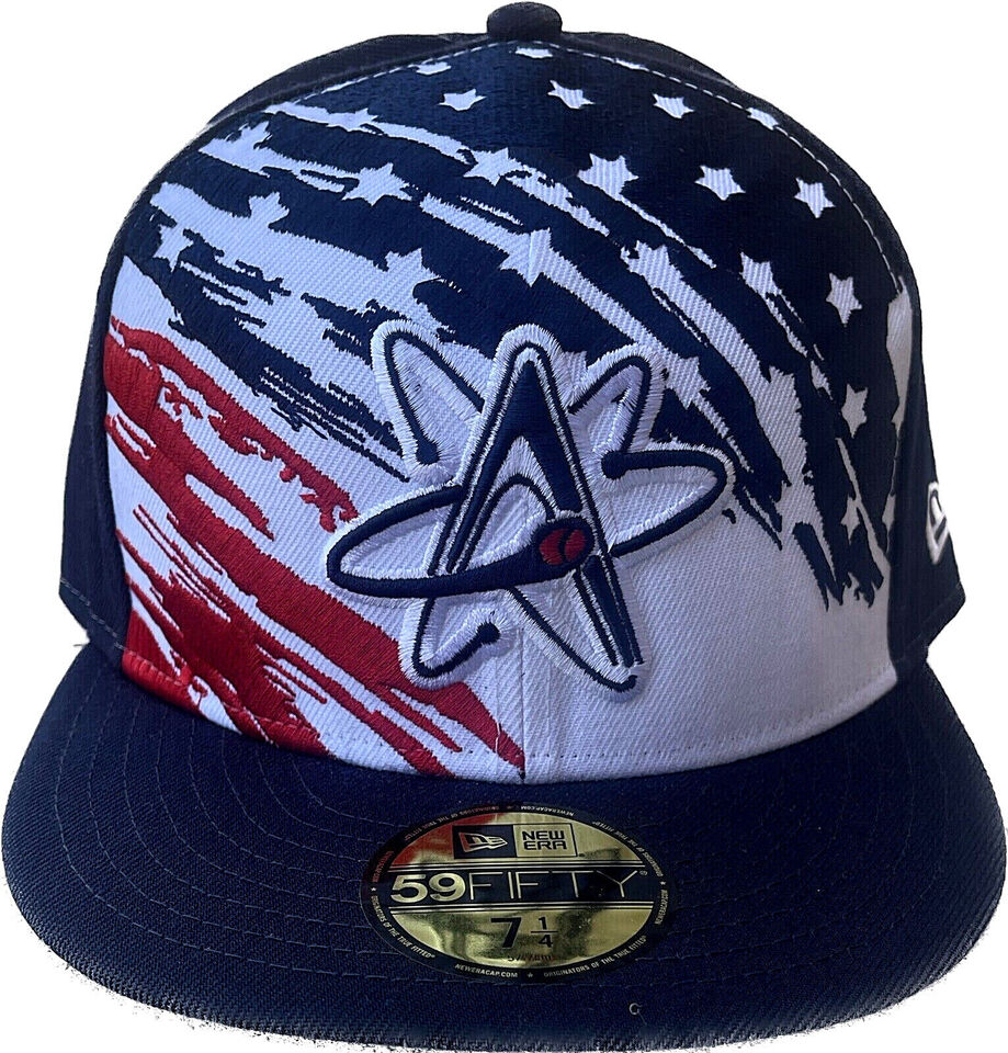 New Era Albuquerque Isotopes 2022 4th of July Flag On-Field 59FIFTY Fitted Hat