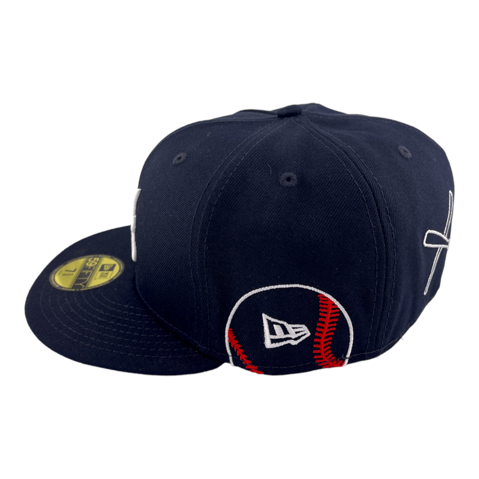 New Era Atlanta Braves Inaugural Season Patch Back Embroidery UV 59FIFTY Hat Cap