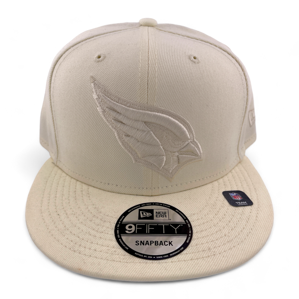 New Era Arizona Cardinals NFL Cream White Color Pack 9FIFTY Snapback Hat Cap