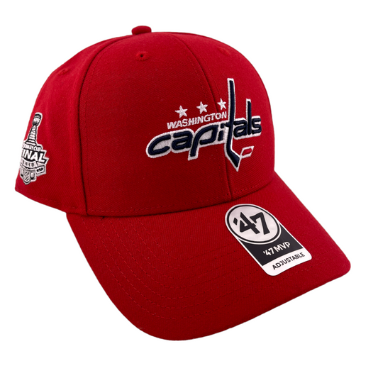 '47 Brand MVP Washington Capitals NHL 2018 Stanley Cup Side Patch Adjustable Hat Cap