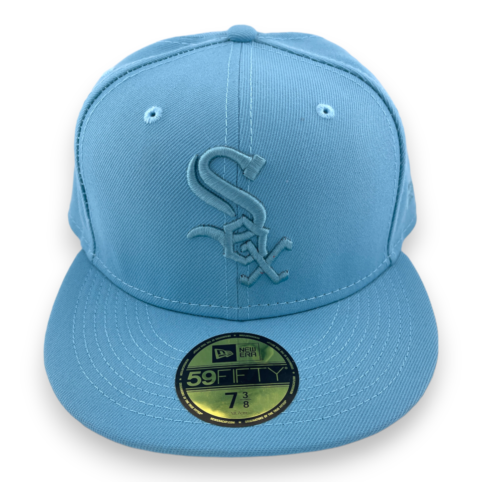 New Era Chicago White Sox Solid NEPAC Pack Teal Blue/Grey UV 59FIFTY Hat Cap