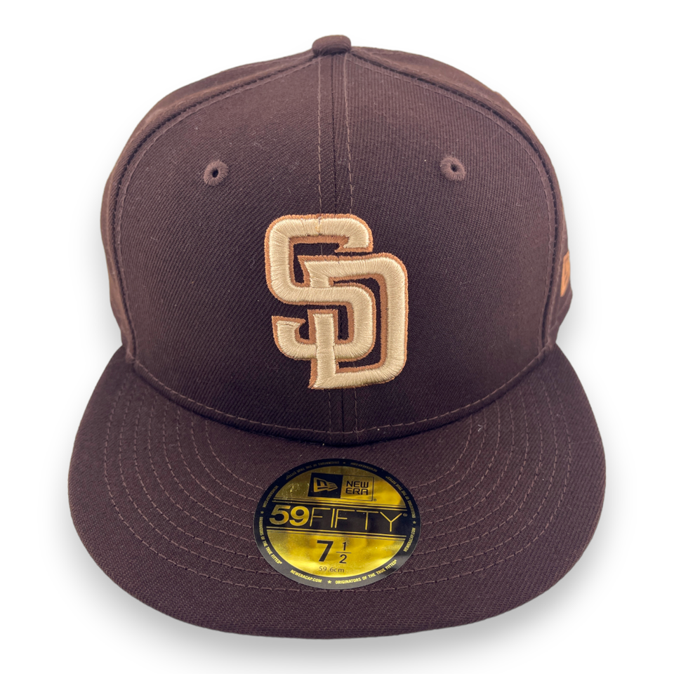 New Era San Diego Padres Monocamo Pack Camo Sweatband Brown/Tan UV 59FIFTY Hat Cap